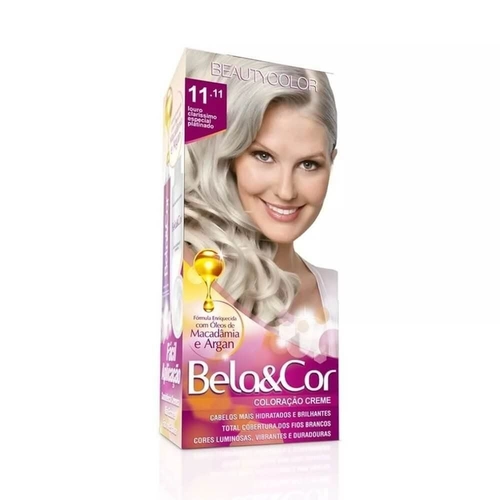 Mini Kit Coloração Bela&Cor Louro Claro Platinado 11.11
