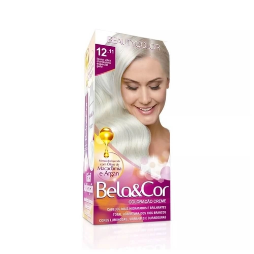 Mini Kit Coloração Bela&Cor Louro Ultra Clarissimo 12.11