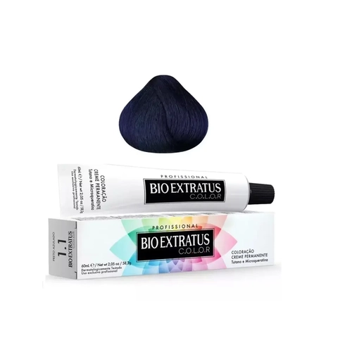 Coloração Creme Bio Extratus 1.1 Color 60ml
