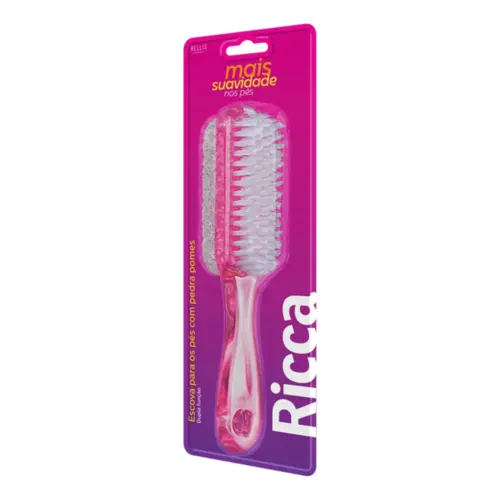 Escova Para Pés Com Pedra Pomes Ricca Ref 726