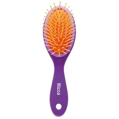 Escova de Cabelo Ricca Oval Midi Colors Purple Ref 934