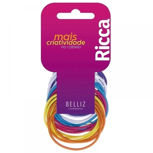 Acessório de Cabelo Elástico Ricca Colors 2Mm 18 Unidades Ref 889
