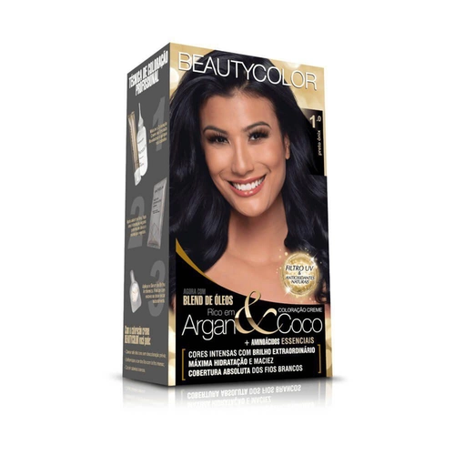 Kit Coloração Beauty Color Preto Onix 1.0