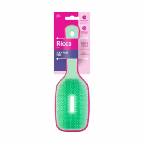 Escova de Cabelo Ricca Flex Fast Dry Pink Ref 971