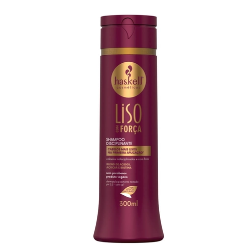 Shampoo Haskell Liso Com Força 300ml
