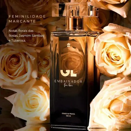Perfume Feminino Eau de Colônia Gusttavo Lima Embaixador For Her 100ml