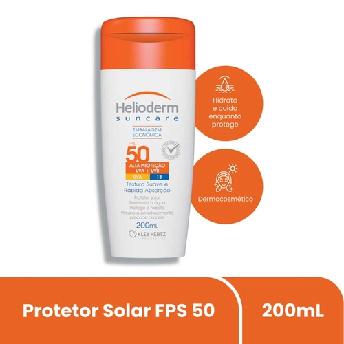 Protetor Solar Helioderm Fps50 200ml