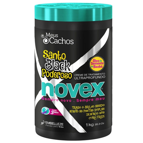 Creme De Tratamento Novex Meus Cachos Santo Black 1Kg