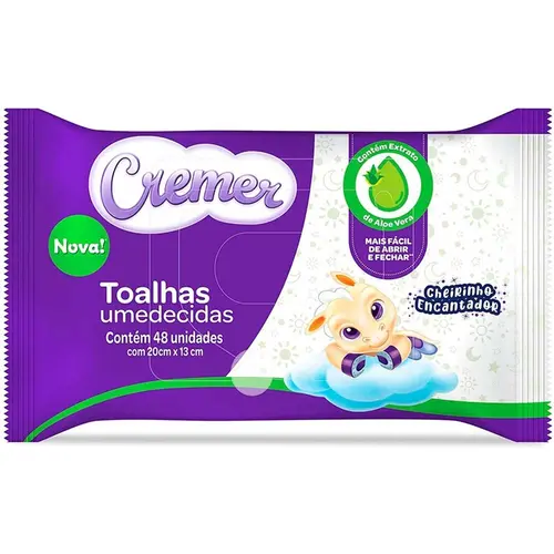 Brinde Toalha Umed Cremer Aloe E Vera 48Un