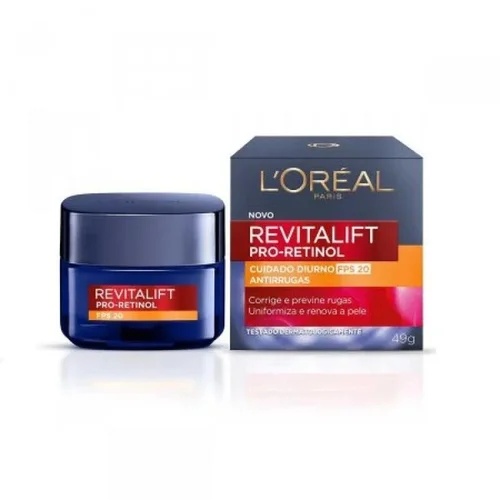 Creme Facial Antirrugas Revitalift Pro-Retinol Fps20 Diurno Loréal Paris 49G