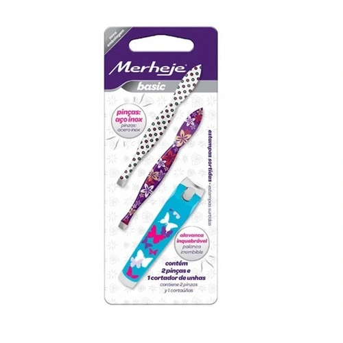Kit Pinça Merheje E Cortador De Unhas