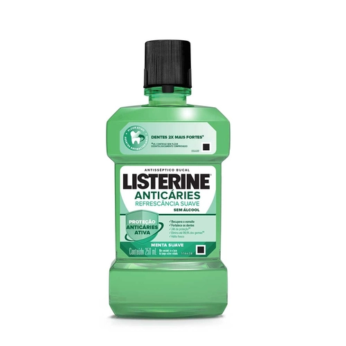 Enxaguante Antisséptico Bucal Listerine Anticáries Sem Álcool 250ml