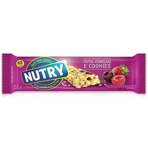 Barra De Cereal Nutry Frutas Vermelhas 22G
