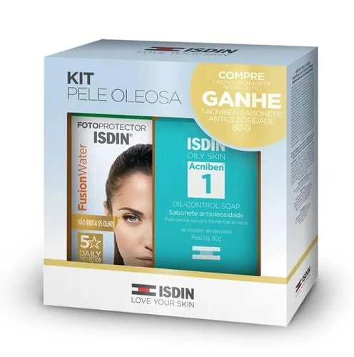 Kit Protetor Solar Sem Cor Fps60 Isdin Fusion + Sabonete Acniben 80G