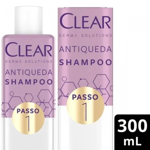 Shampoo Clear Derma Solutions Antiqueda 300ml