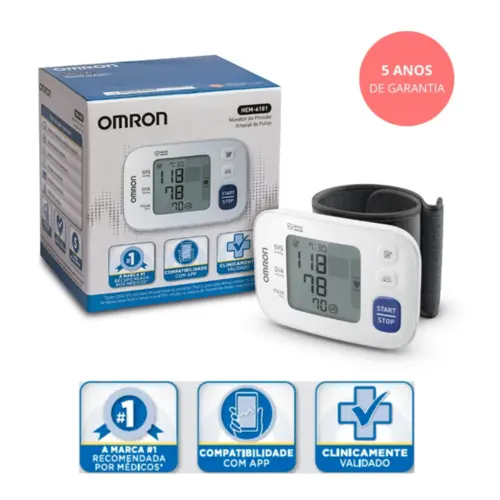 Aparelho De Pressao Omron Pulso Hem 6181