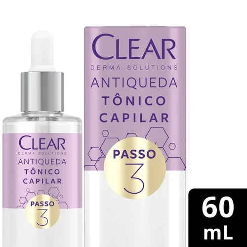 Tônico Capilar Clear Derma Solutions Antiqueda 60ml
