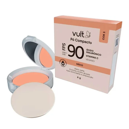 Pó Compacto Vult Fps90 6G Médio
