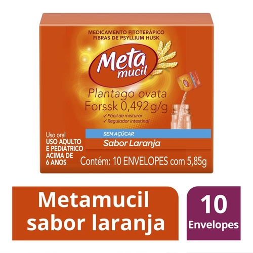 Metamucil Laranja 10 Saches