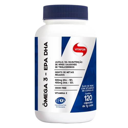 Ômega 3 Epa Dha Vitafor 120 Cápsulas 1G