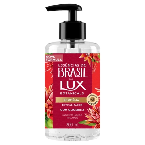 Sabonete Líquido Para Mãos Lux Essências Brasil Bromélia 300ml