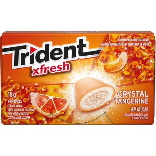Chiclete Trident 16S Xfresh Tangerina