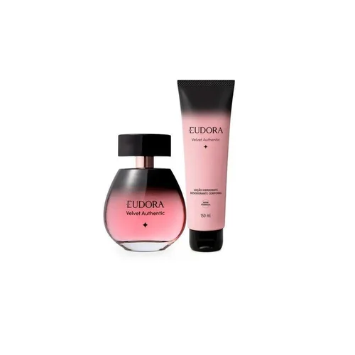 Kit Eudora Fem Velvet Authentic Col+Hidrat 100Ml