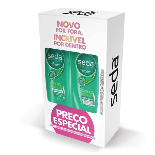 Kit Seda Cachos Definidos Shampoo 300ml + Condicionador 190ml