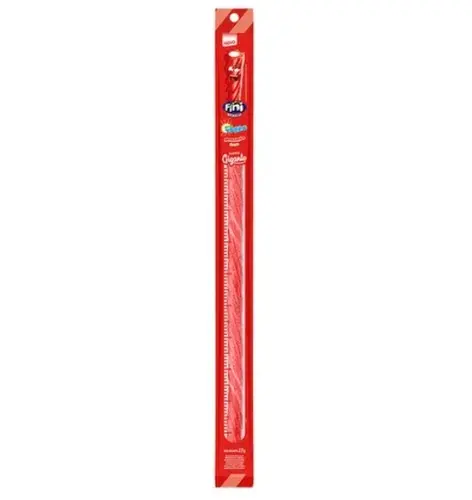 Bala Gel Fini Tubinhos Gigante Morango Citr 27G