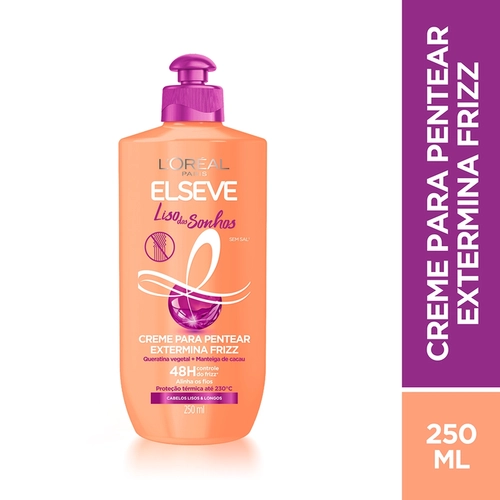 Creme Para Pentear Elseve Liso dos Sonhos 250ml