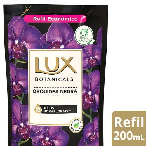 Sabonete Líquido Lux Botanicals Orquídea Negra Refil 200ml