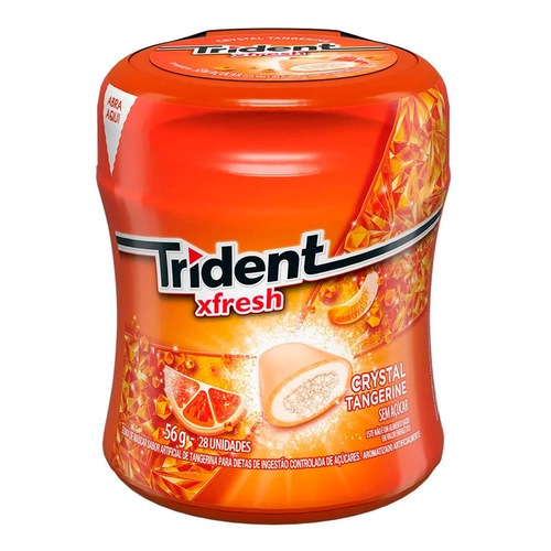Chiclete Trident Xfresh Garrafa Tangerina