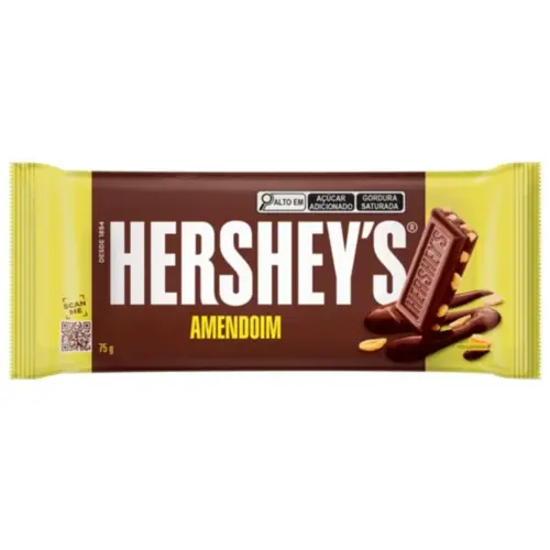 Chocolate Barra Hersheys Amendoim 75G