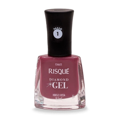 Esmalte Risqué Diamond Gel Hibisco Rosa