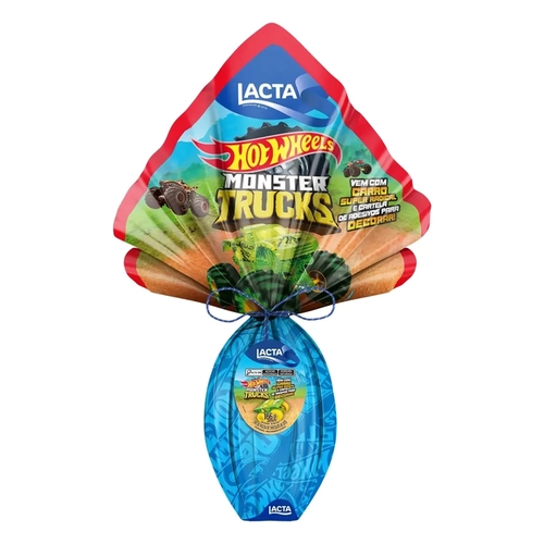 Ovo de Páscoa Lacta Hotwheels N°15 166g