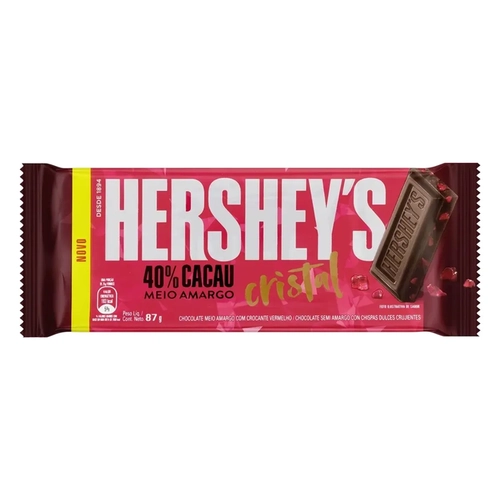 Chocolate Barra Hersheys Amarg Cristal 77G