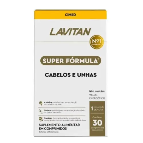 Lavitan Cabelos E Unhas 30Drg