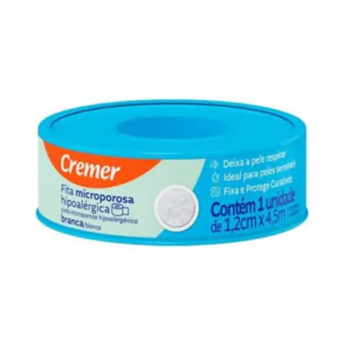 Fita Micropore Cremer 1,2X4,5M Branca