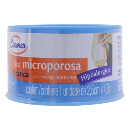 Fita Micropore Cremer 2,5X4,5 Branca