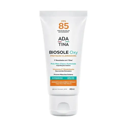 Protetor Solar Facial Ada Tina Biosole Oxy Fps85 40ml