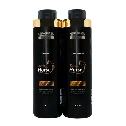 Kit Kerabrasil Kera Horse Shampoo + Condicionador 1Lt
