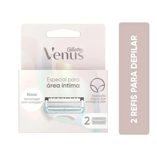 Carga Para Aparelho de Depilar Gillette Venus Especial Para Área Íntima 2 Unidades