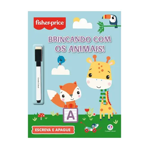 Livro Fisher Price Brincando Animais