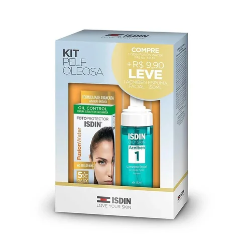 Kit Protetor Solar Sem Cor Fps60 Isdin Fusion + Acniben Espuma De Limpeza 150Ml