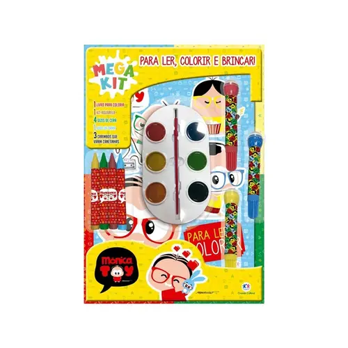 Livro Kit Turma Da Monica Ler/Colorir/Brincar