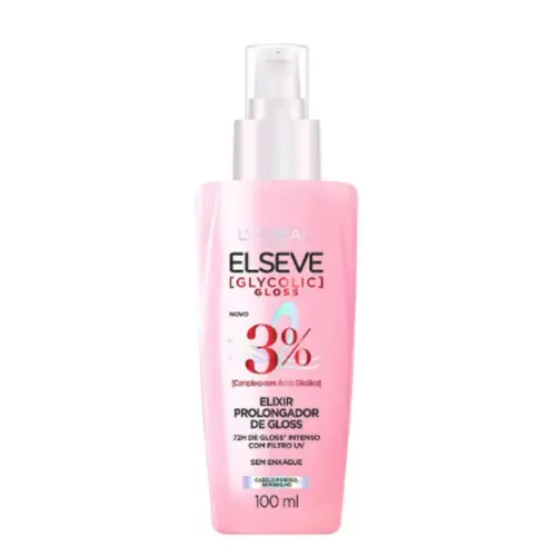 Elixir Prolongador De Gloss Elseve Glycolic Gloss 3% 100ml