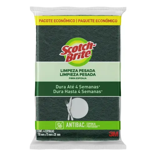 Esponja de Louça Scotch Brite Lv4Pg3Unidades