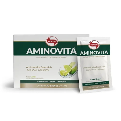 Aminovita Vitafor 30 Sachês 100G Limão