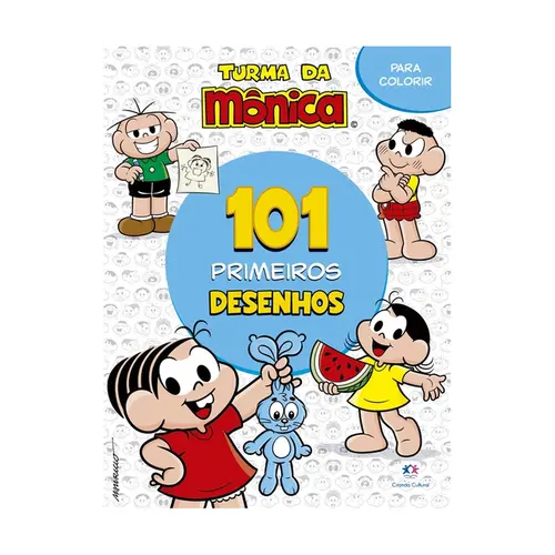 Livro 101 Primeiros Desenhos Turma Da Monica