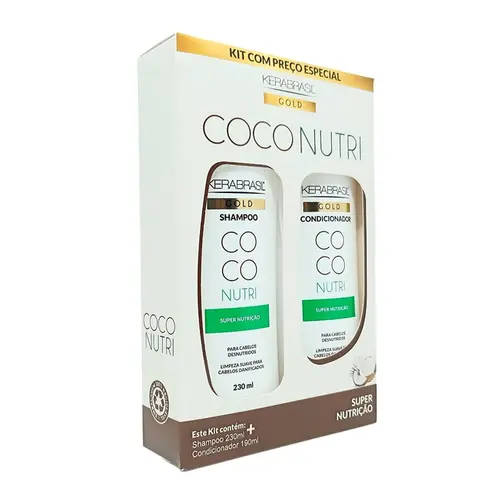 Kit Kerabrasil Nutri Coco Shampoo 230ml + Condicionador 190ml